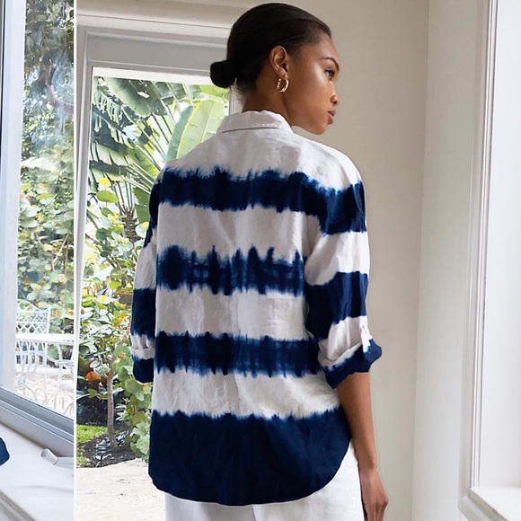 NWT The Group Babaton 100% Linen Utility Shirt - Picture 3 of 10